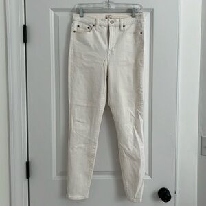 J.Crew White Skinny High Rise Jean